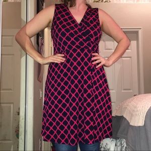 Stitch Fix Moroccan Tile Patterned Wrap Dress